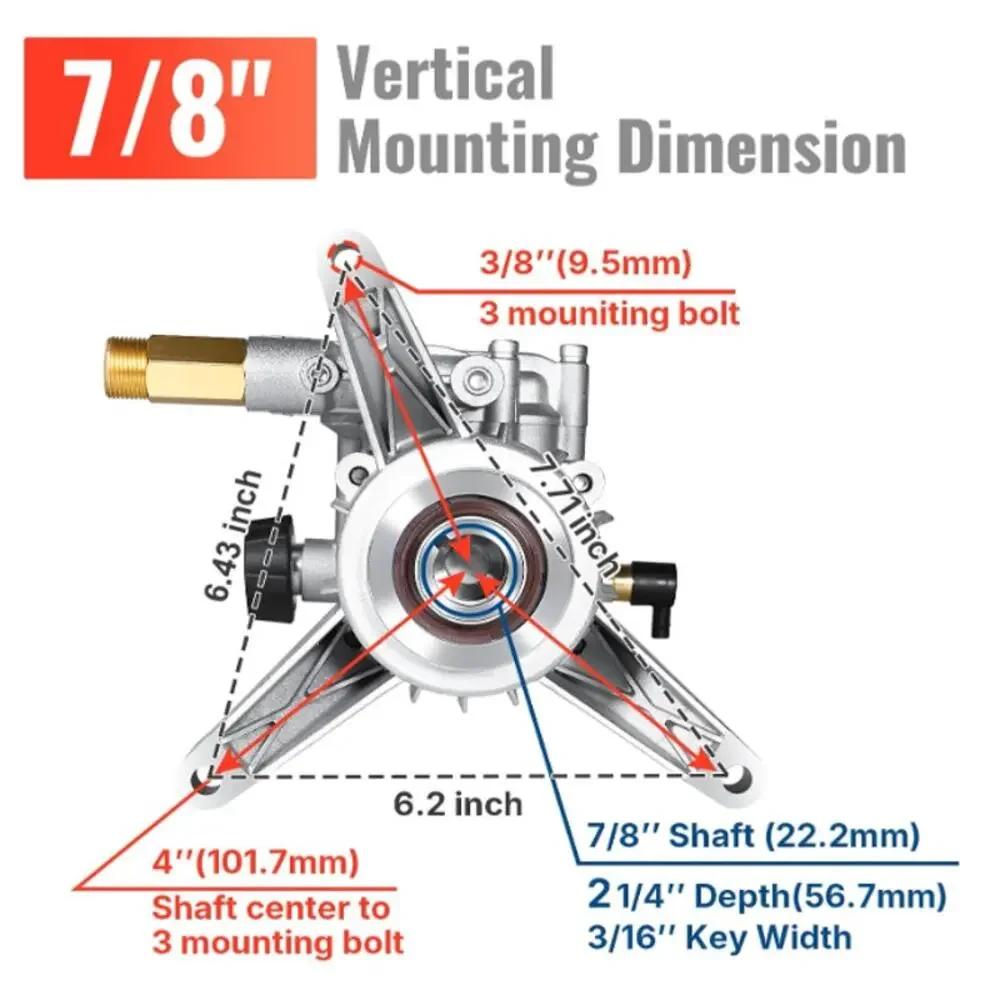 YAMATIC 3000 PSI 2.5 GPM Pressure Washer Pump